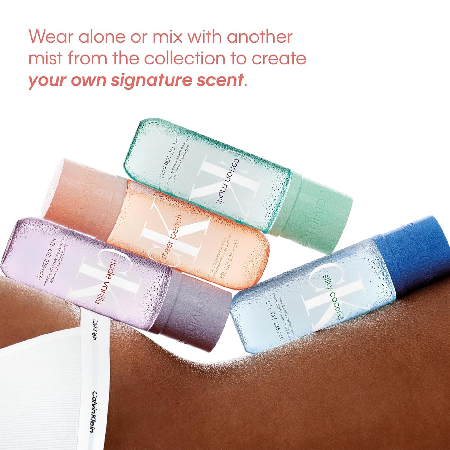 Calvin Klein Hair & Body Perfume Mists – Hydrating Fragrance for Women & Men – Refreshes Skin All Day – Gourmand, Fruity, Vanilla & Floral Scent Options